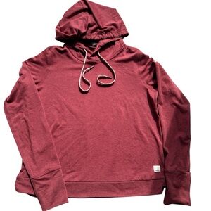 Vuori crop hoodie burgundy XS NWOT